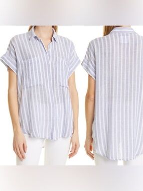 Rails Cito Rhône Stripe Linen blend shirt